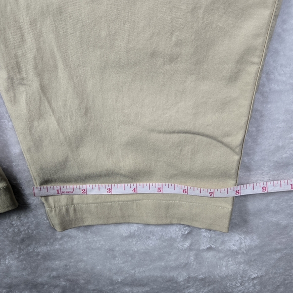 Lululemon Pants Mens 34x28 Beige Relaxed Tapered Soft Twill Trouser Logo NWT - Picture 12 of 12